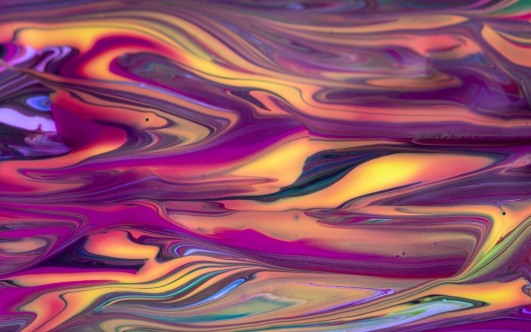 abstract photography assortment of paint mixed together